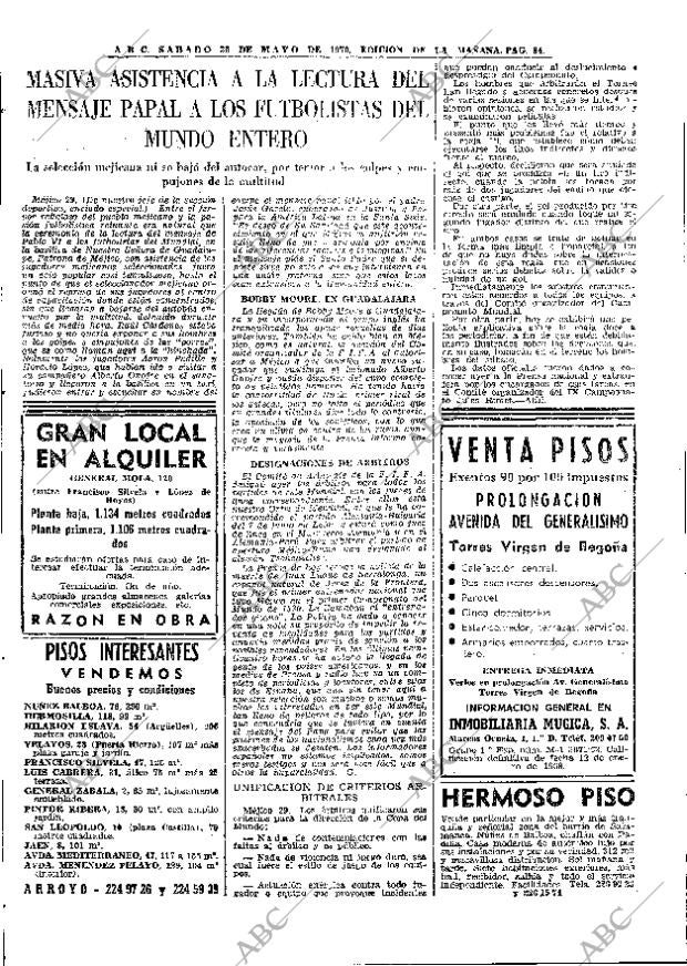 ABC MADRID 30-05-1970 página 84