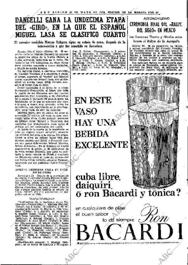 ABC MADRID 30-05-1970 página 87