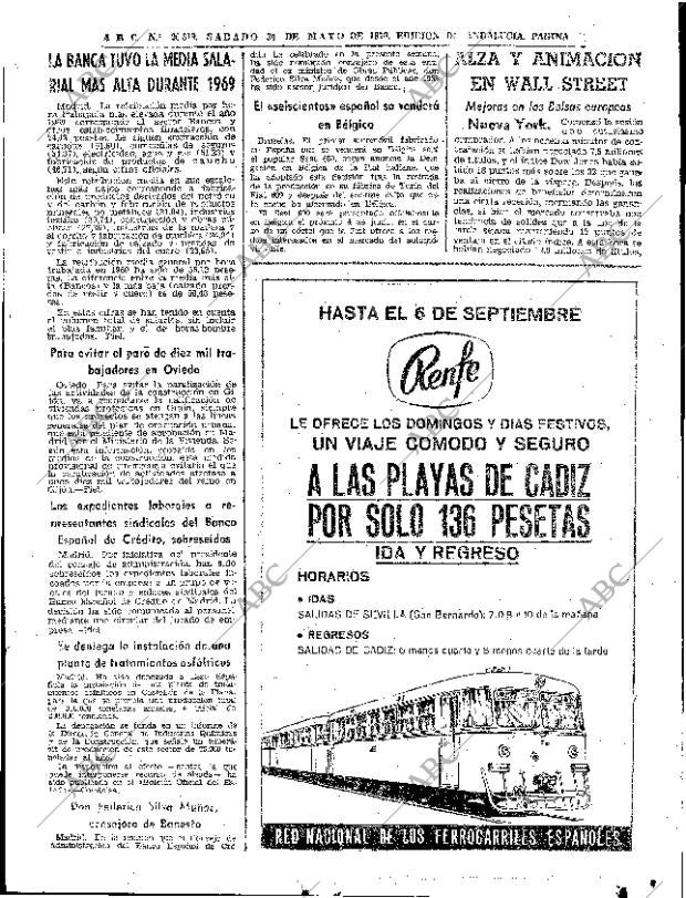 ABC SEVILLA 30-05-1970 página 73