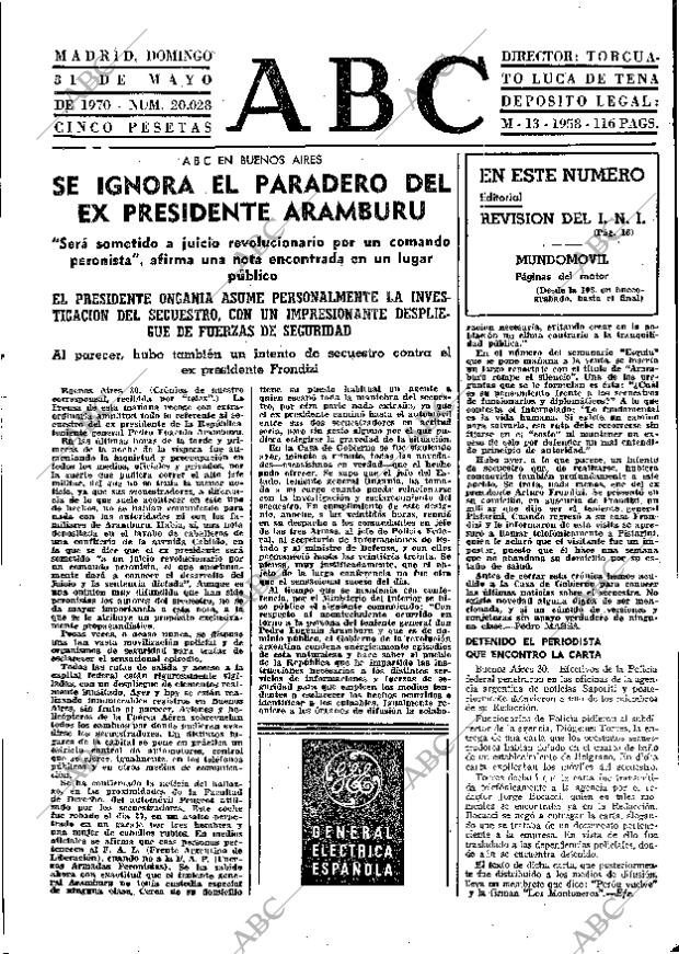 ABC MADRID 31-05-1970 página 15