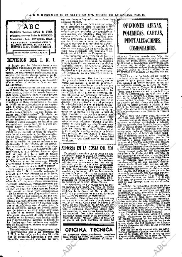 ABC MADRID 31-05-1970 página 16