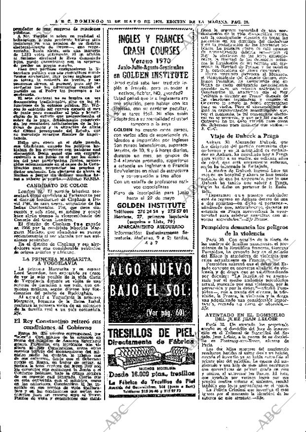 ABC MADRID 31-05-1970 página 20