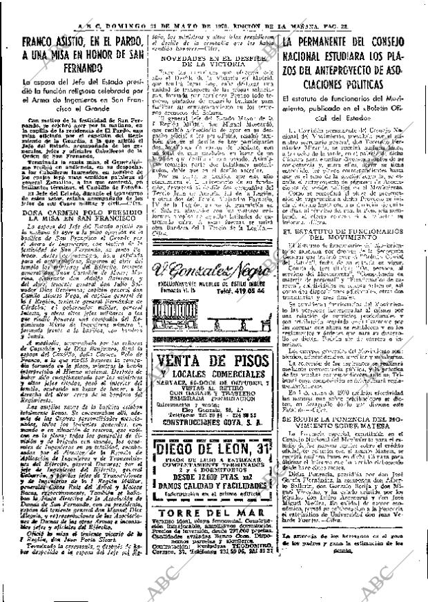 ABC MADRID 31-05-1970 página 22