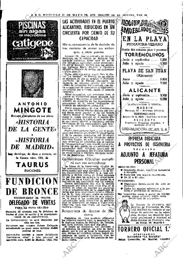ABC MADRID 31-05-1970 página 30