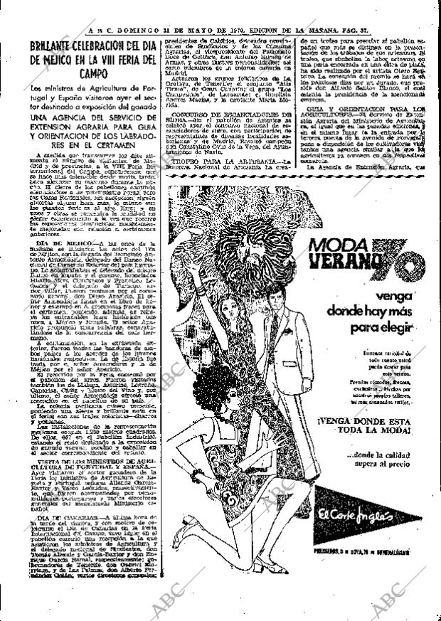 ABC MADRID 31-05-1970 página 37