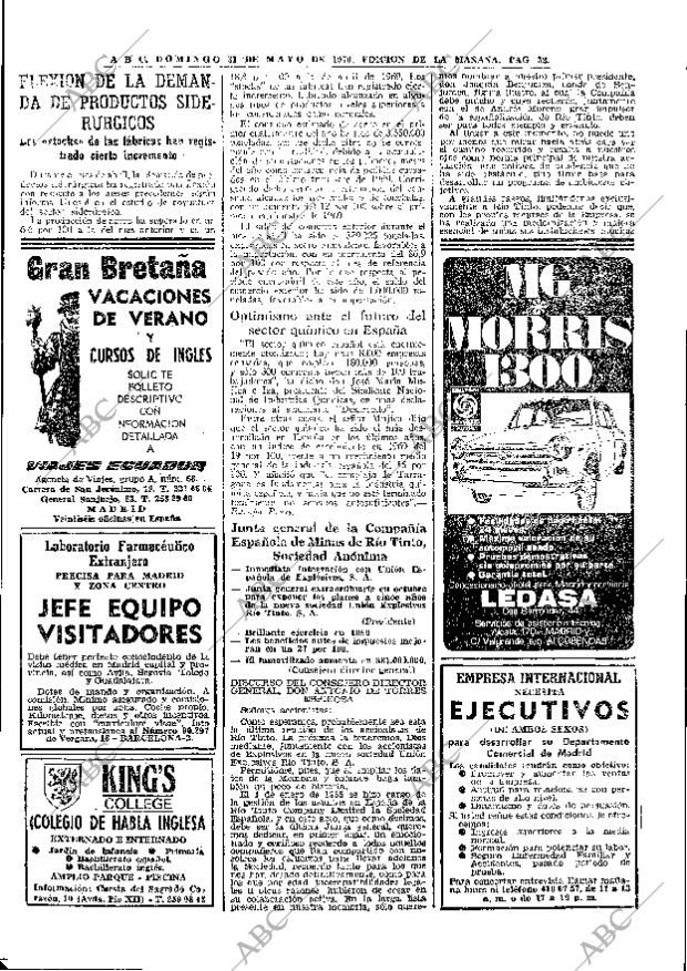 ABC MADRID 31-05-1970 página 52
