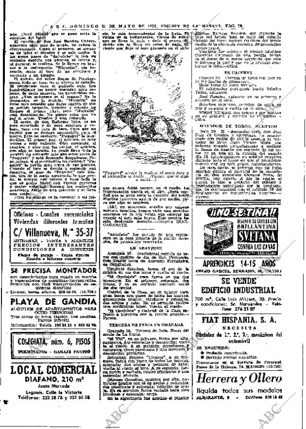 ABC MADRID 31-05-1970 página 70