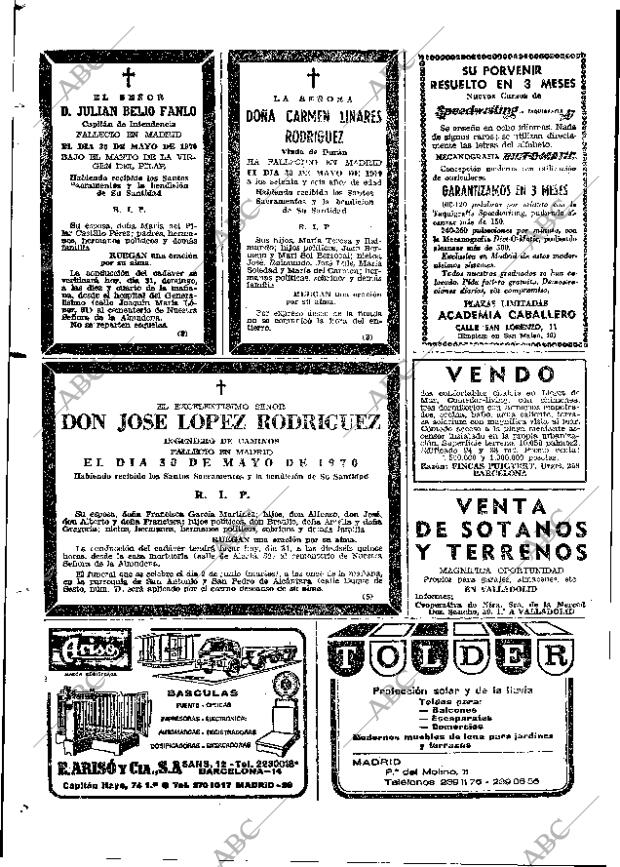 ABC MADRID 31-05-1970 página 98