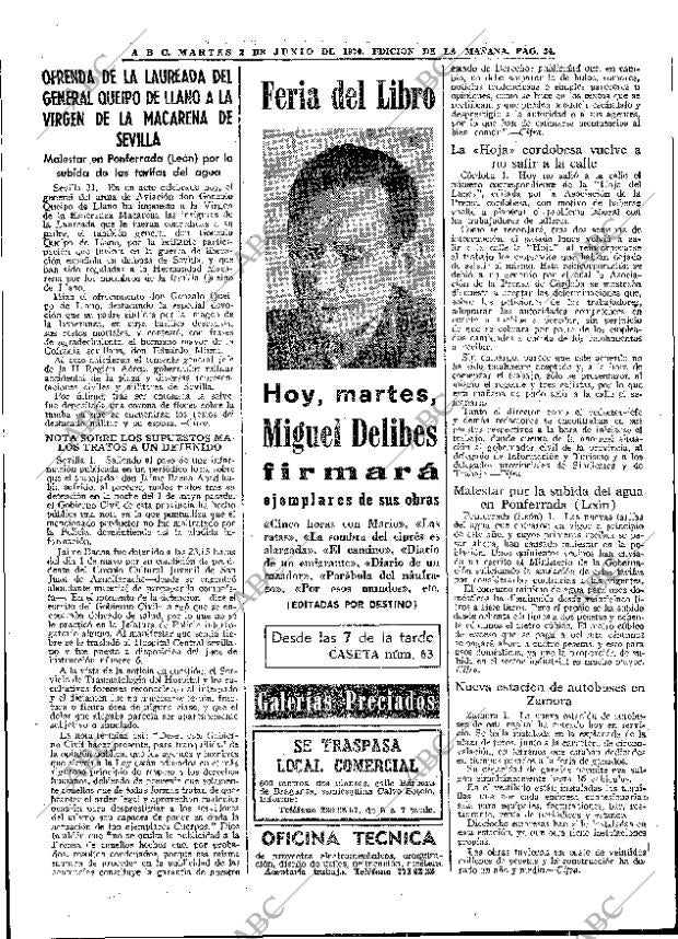 ABC MADRID 02-06-1970 página 34