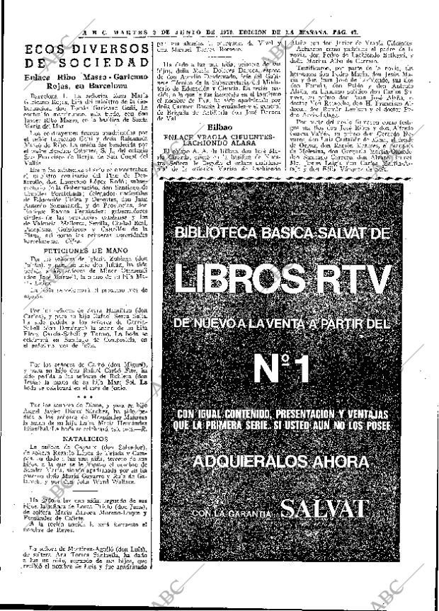 ABC MADRID 02-06-1970 página 47