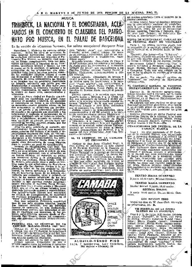 ABC MADRID 02-06-1970 página 71
