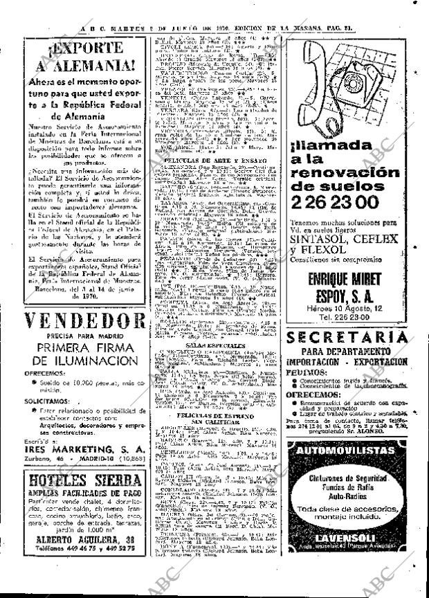 ABC MADRID 02-06-1970 página 81