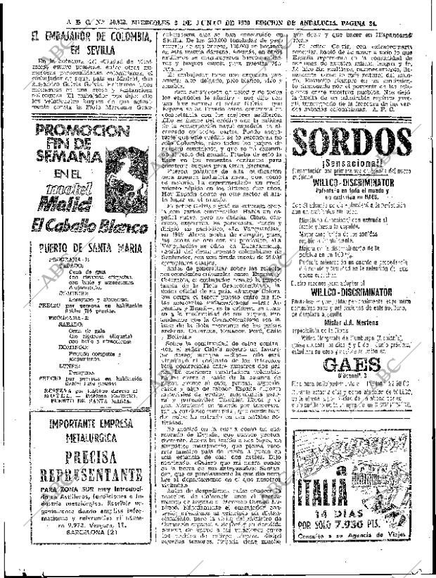 ABC SEVILLA 03-06-1970 página 34