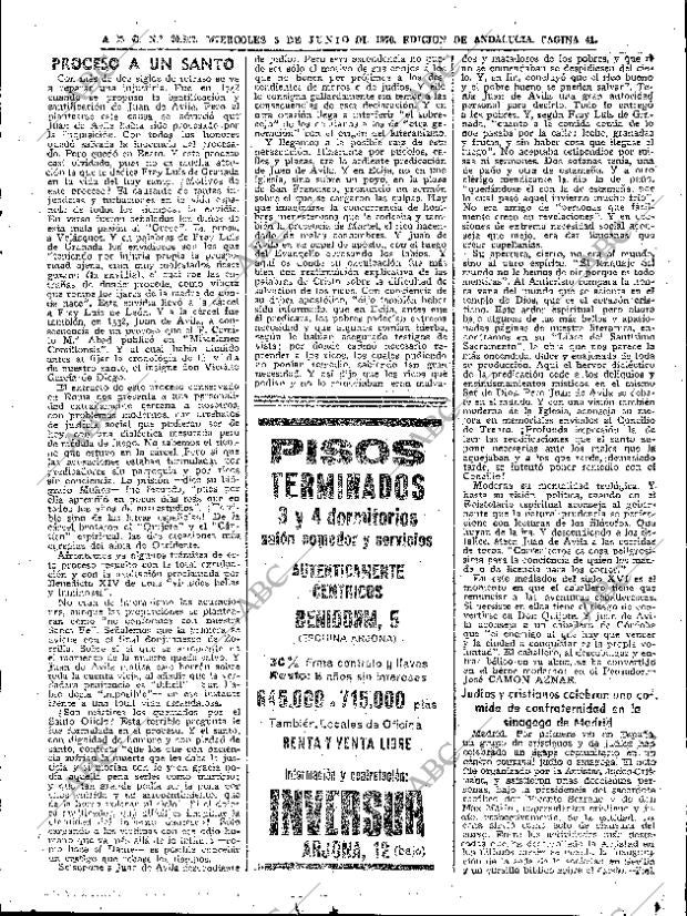 ABC SEVILLA 03-06-1970 página 41