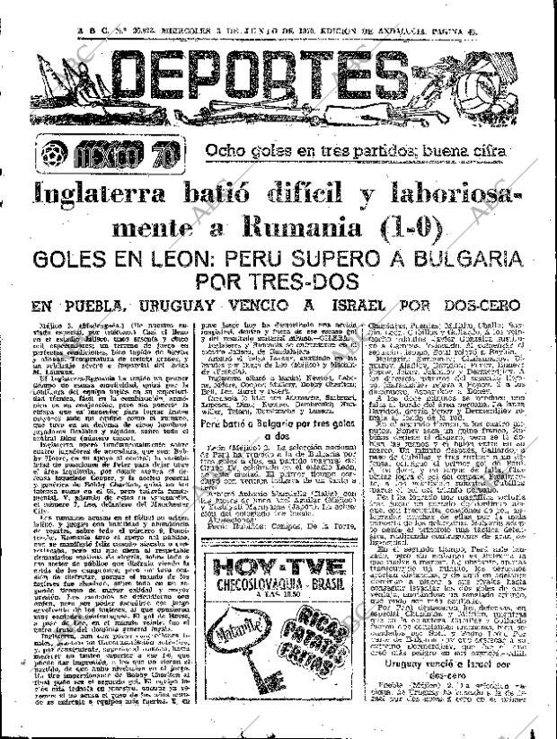 ABC SEVILLA 03-06-1970 página 45