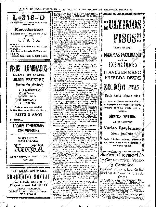 ABC SEVILLA 03-06-1970 página 46