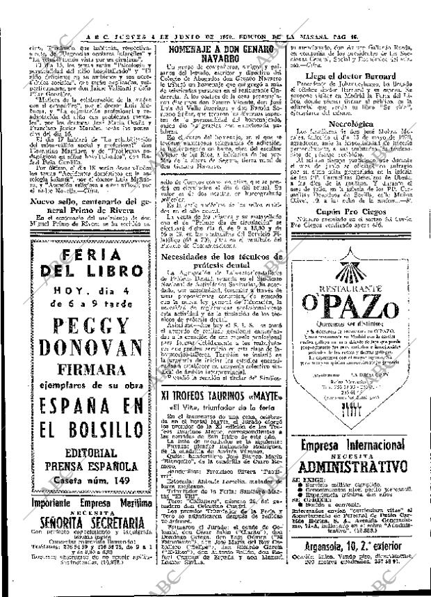 ABC MADRID 04-06-1970 página 46