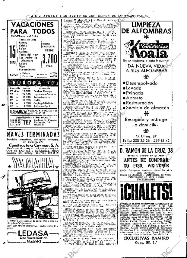 ABC MADRID 04-06-1970 página 84
