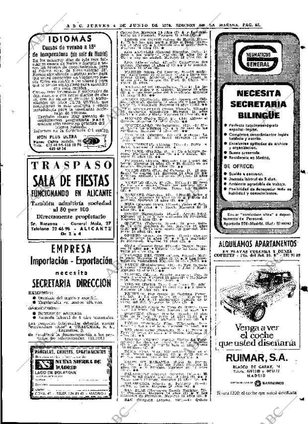 ABC MADRID 04-06-1970 página 85