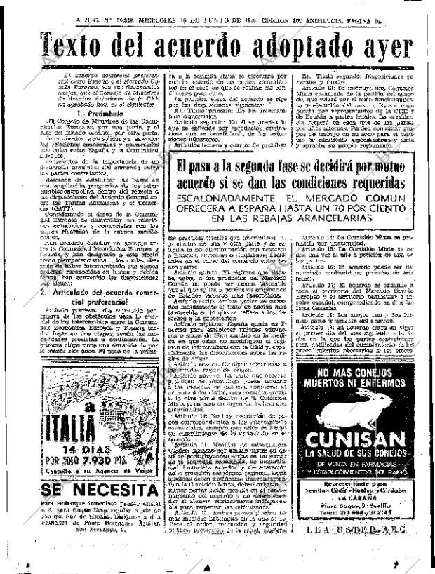 ABC SEVILLA 10-06-1970 página 16