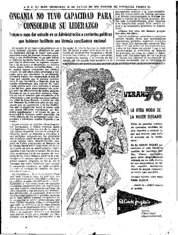 ABC SEVILLA 10-06-1970 página 27