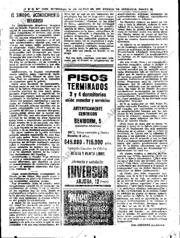 ABC SEVILLA 10-06-1970 página 43