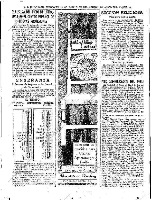 ABC SEVILLA 10-06-1970 página 44