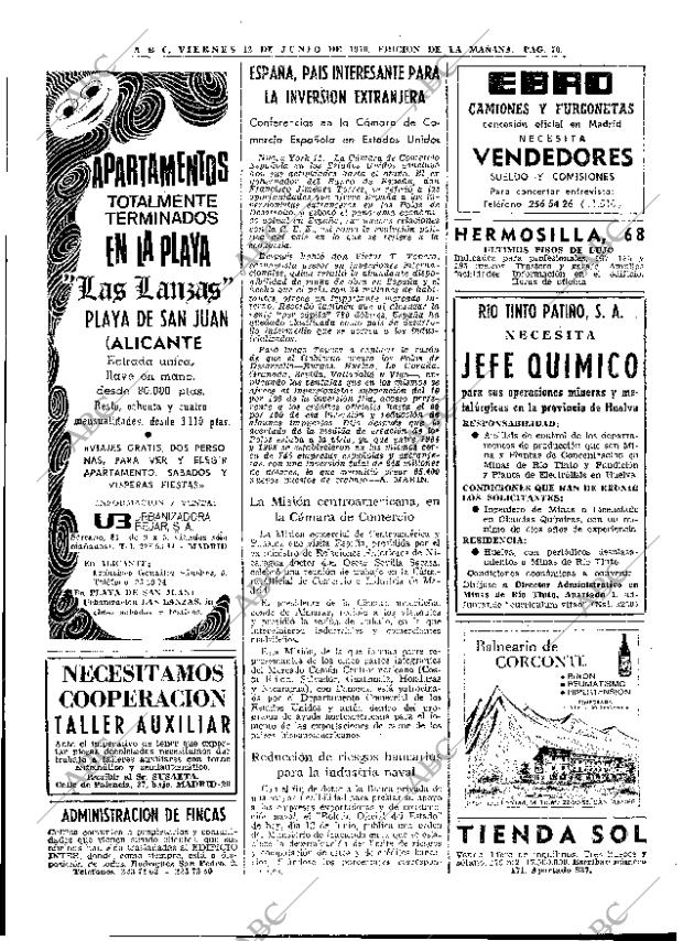 ABC MADRID 12-06-1970 página 70