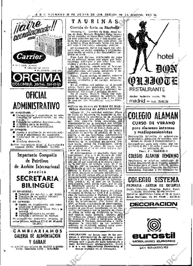 ABC MADRID 12-06-1970 página 84