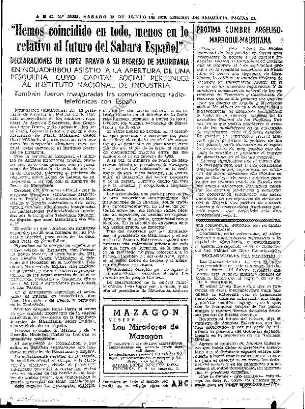 ABC SEVILLA 13-06-1970 página 19