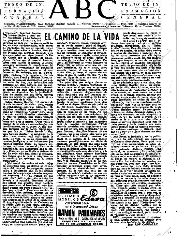 ABC SEVILLA 13-06-1970 página 3