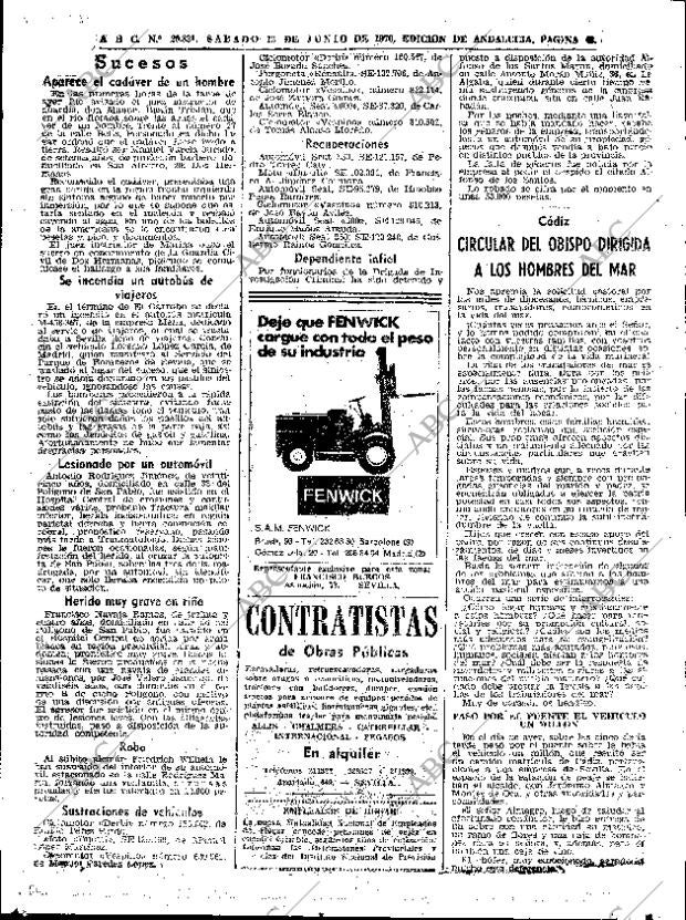 ABC SEVILLA 13-06-1970 página 41