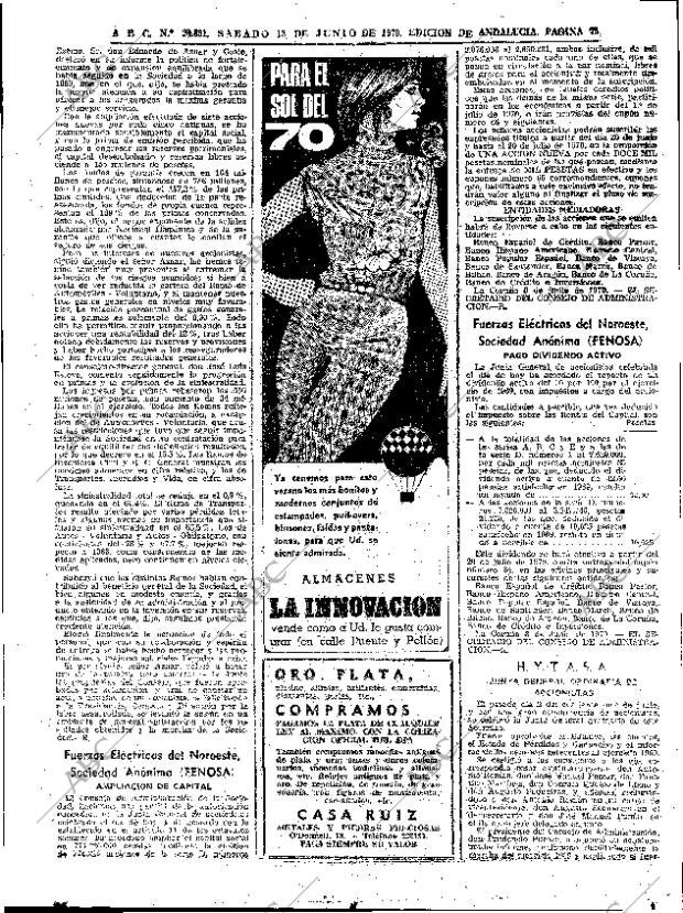 ABC SEVILLA 13-06-1970 página 73