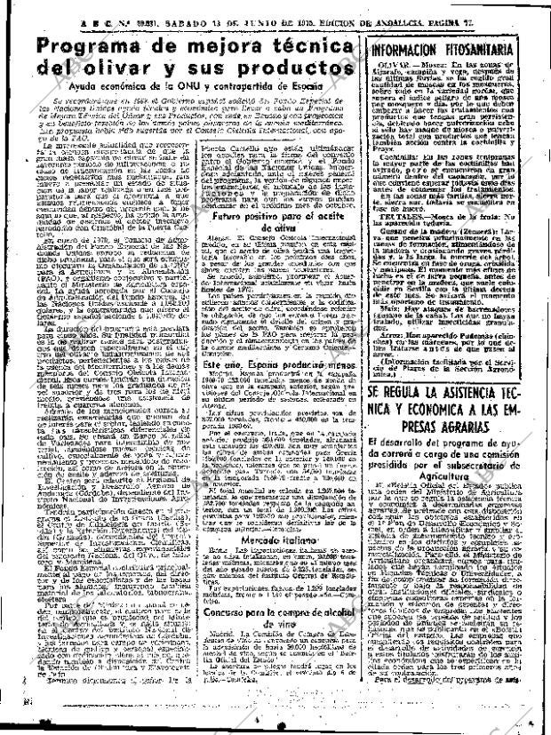 ABC SEVILLA 13-06-1970 página 75