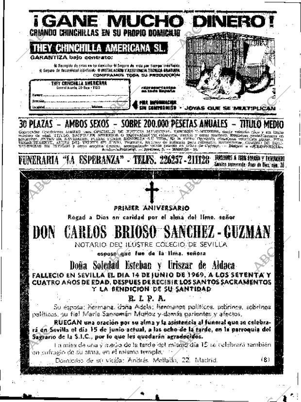ABC SEVILLA 13-06-1970 página 91
