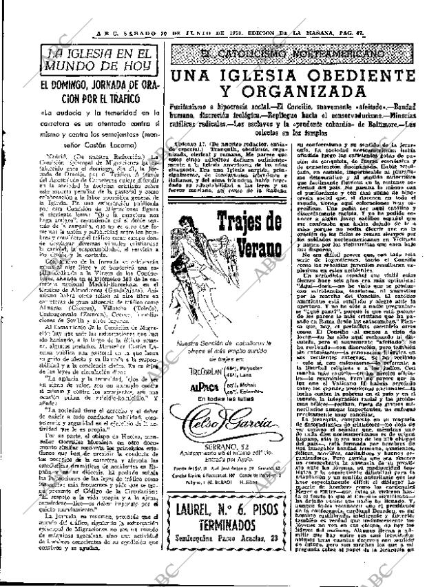 ABC MADRID 20-06-1970 página 45