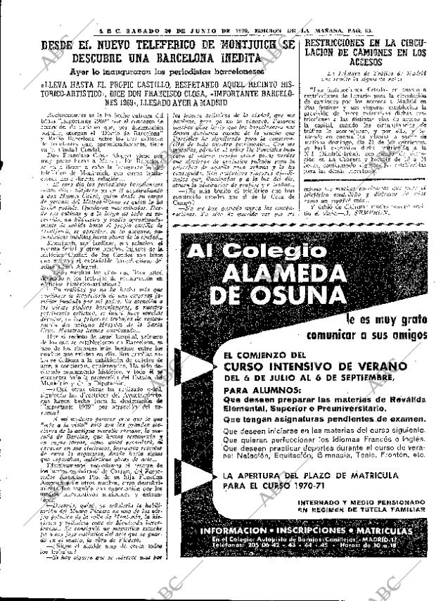 ABC MADRID 20-06-1970 página 63