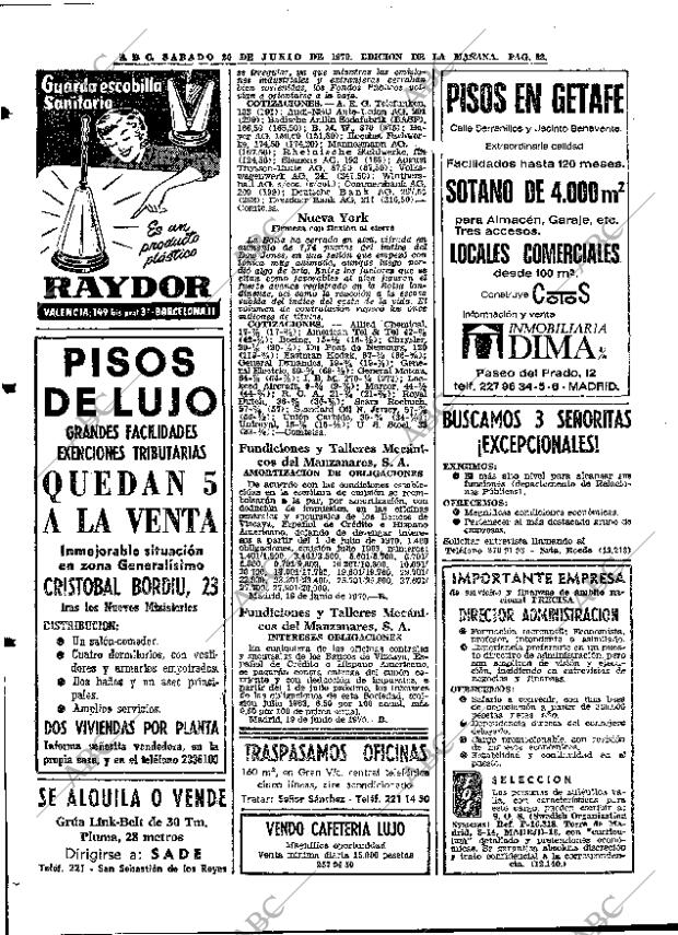 ABC MADRID 20-06-1970 página 80