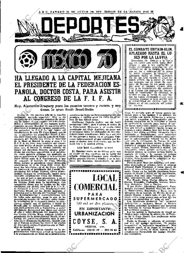 ABC MADRID 20-06-1970 página 83