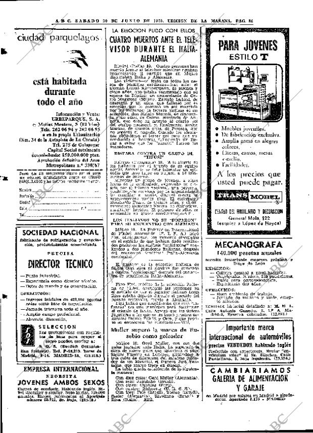 ABC MADRID 20-06-1970 página 84