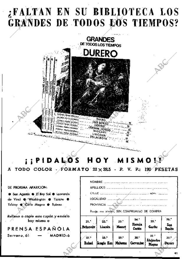 BLANCO Y NEGRO MADRID 20-06-1970 página 61