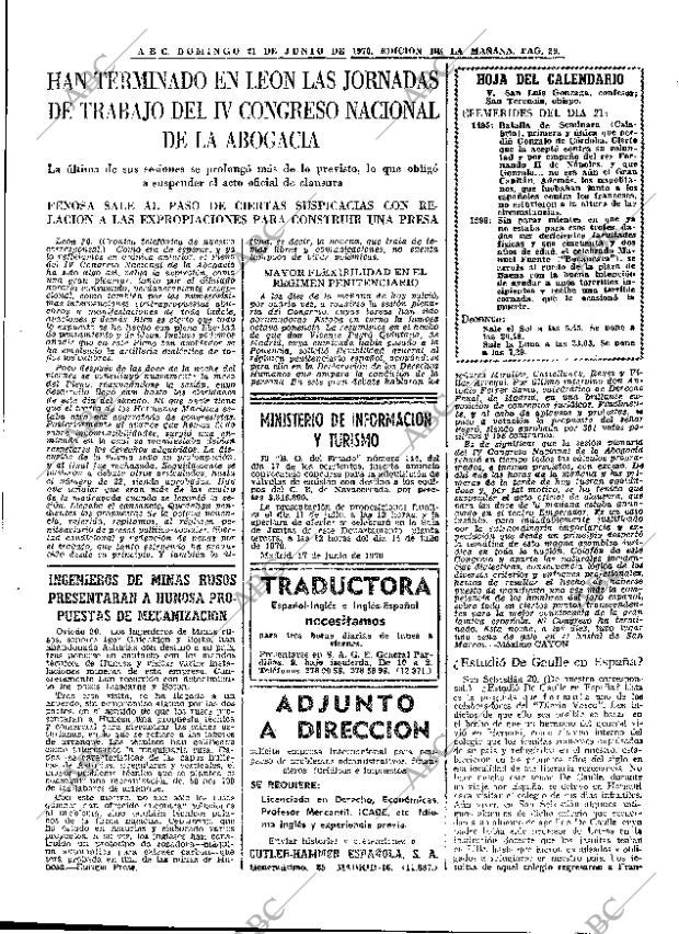 ABC MADRID 21-06-1970 página 29