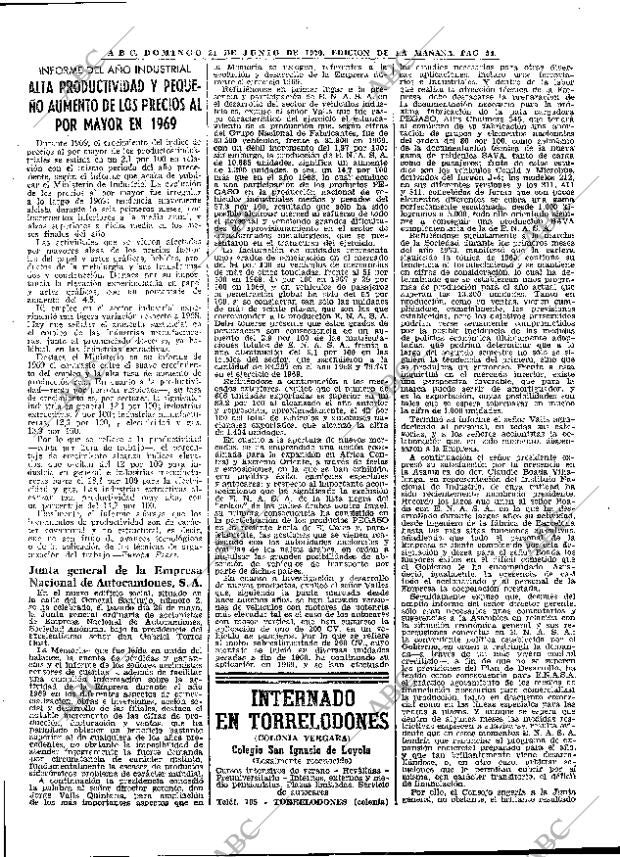 ABC MADRID 21-06-1970 página 54