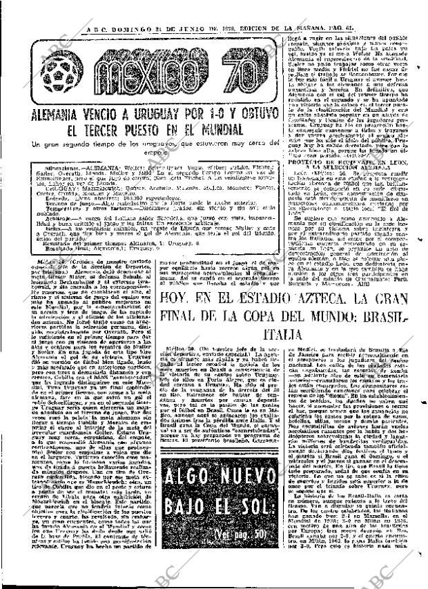 ABC MADRID 21-06-1970 página 61