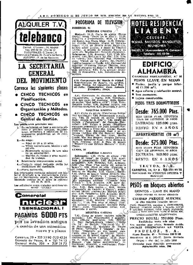 ABC MADRID 21-06-1970 página 79