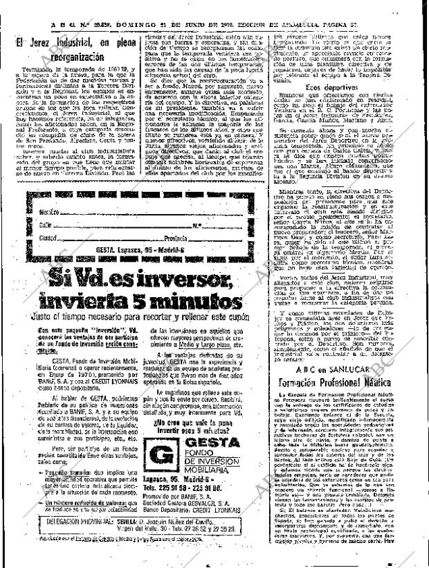 ABC SEVILLA 21-06-1970 página 57