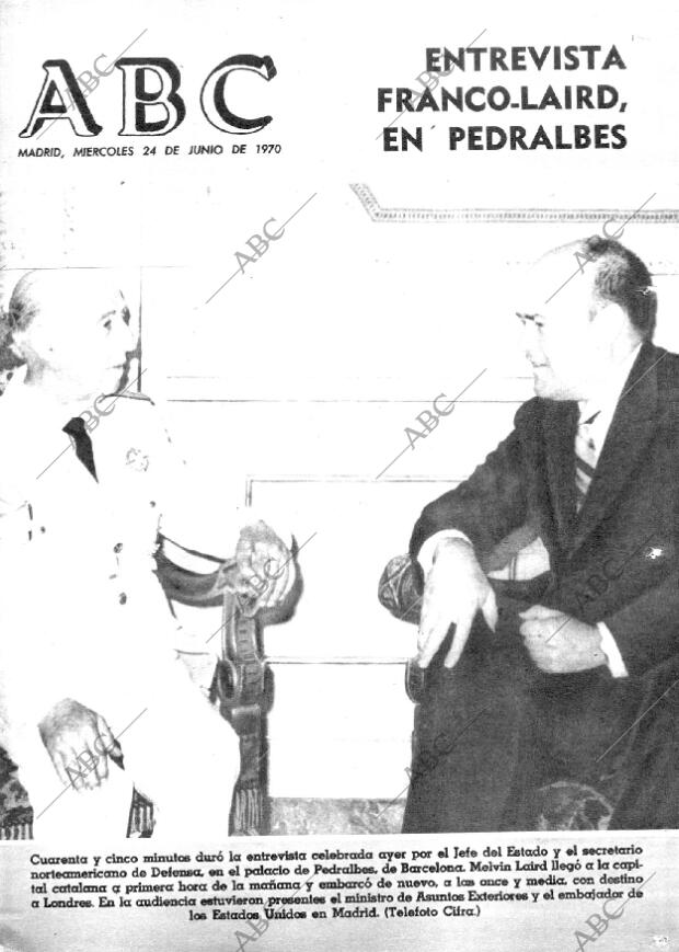 ABC MADRID 24-06-1970 página 1