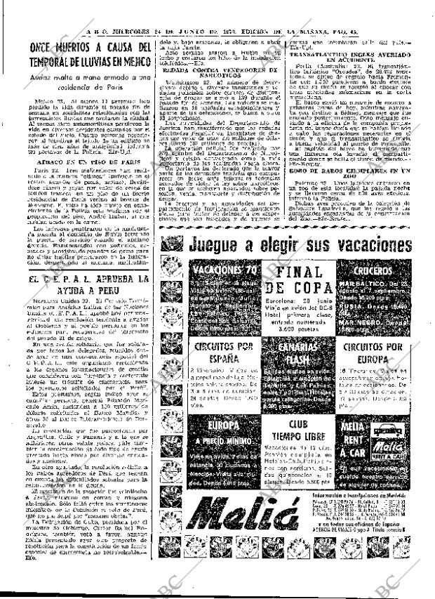 ABC MADRID 24-06-1970 página 45