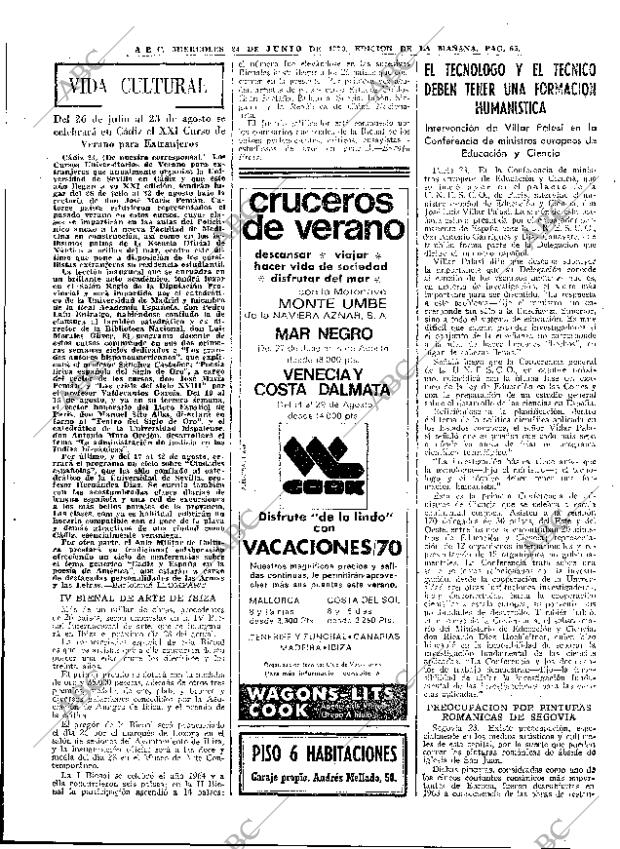 ABC MADRID 24-06-1970 página 65