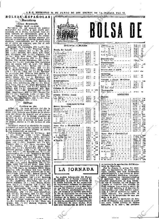 ABC MADRID 24-06-1970 página 72